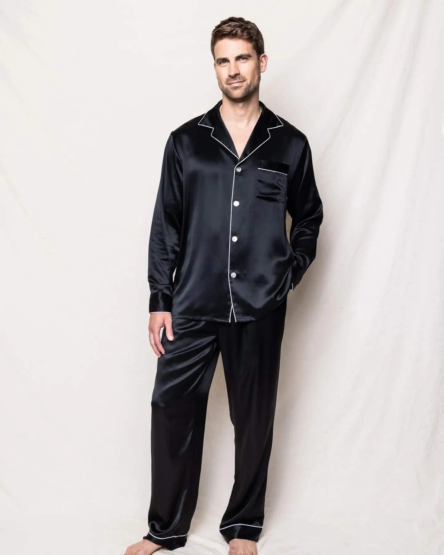 100% Mulberry Silk Men’s Pajamas