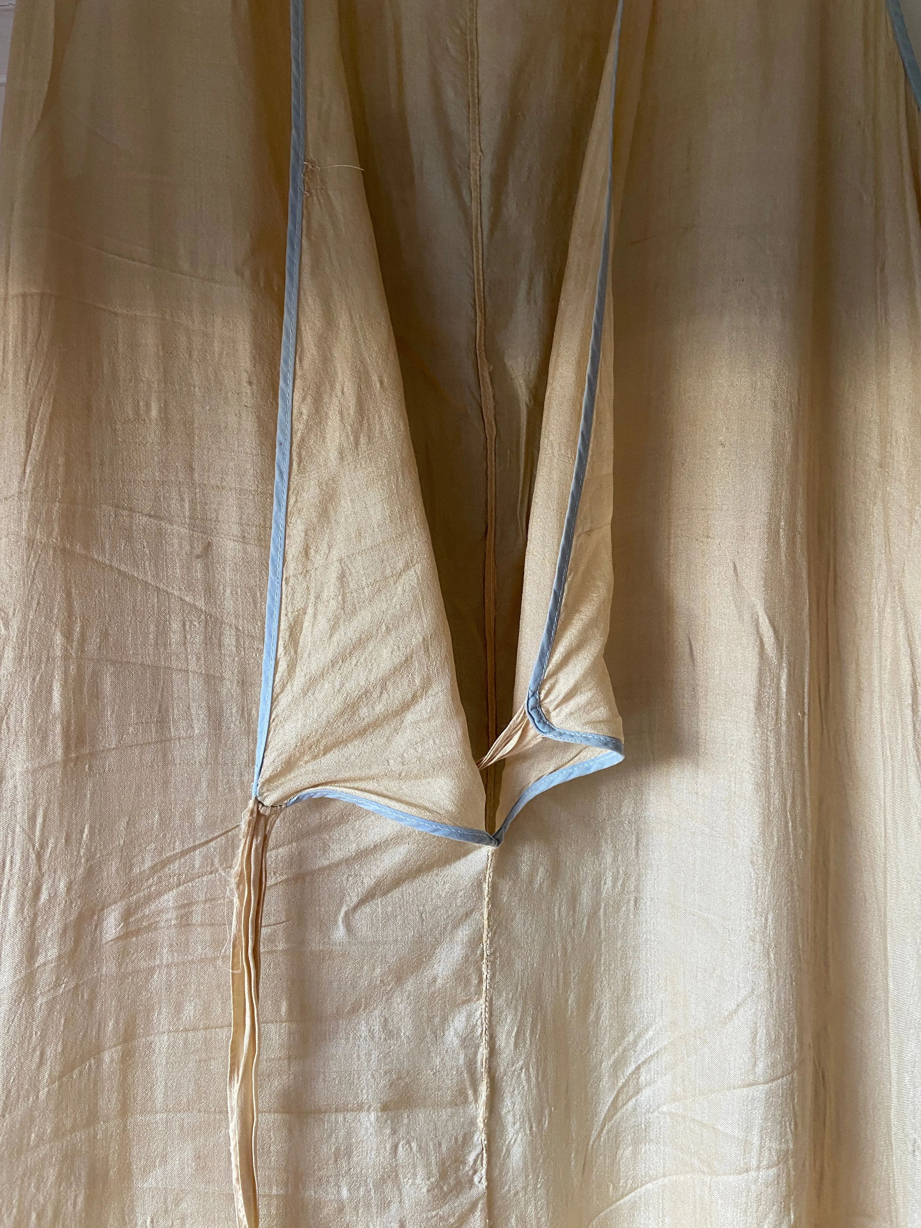 1920s Pongee Silk Beach Pajamas