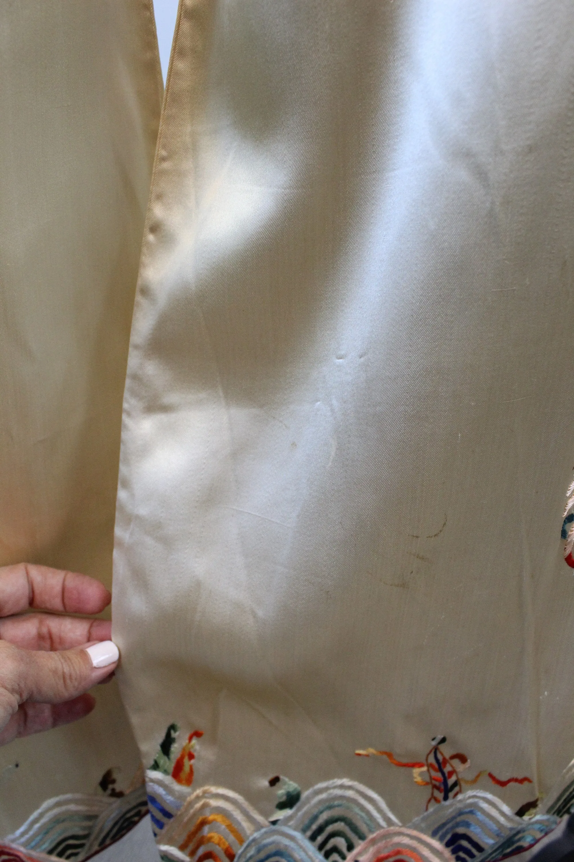 1930s CHINESE silk jacket and LOUNGE pants set small | new fall