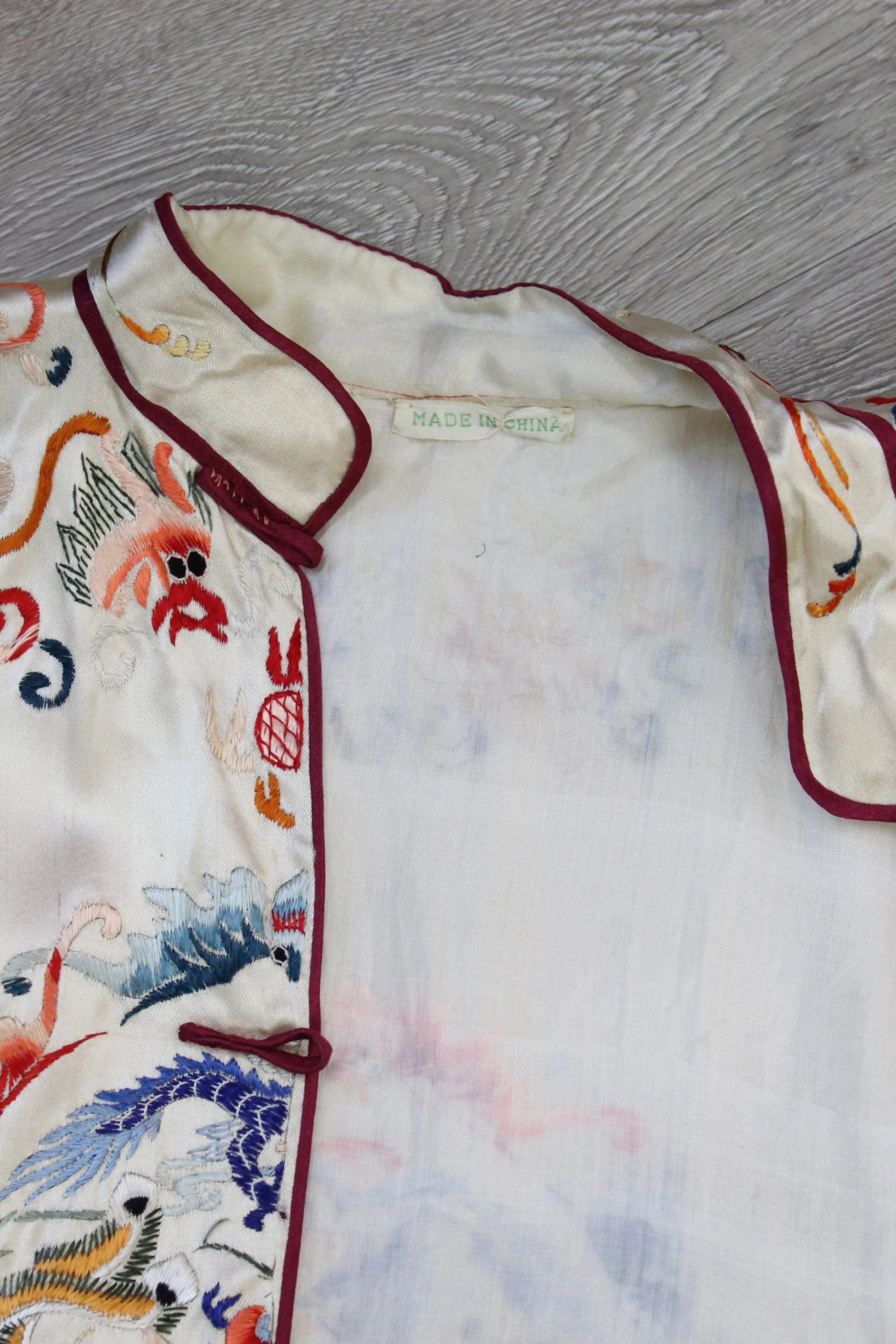 1930s CHINESE silk jacket and LOUNGE pants set small | new fall
