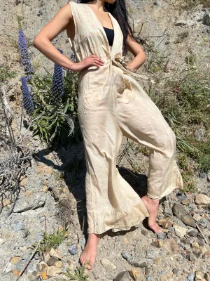 1930s Pongee Silk Japanese Beach Pajamas