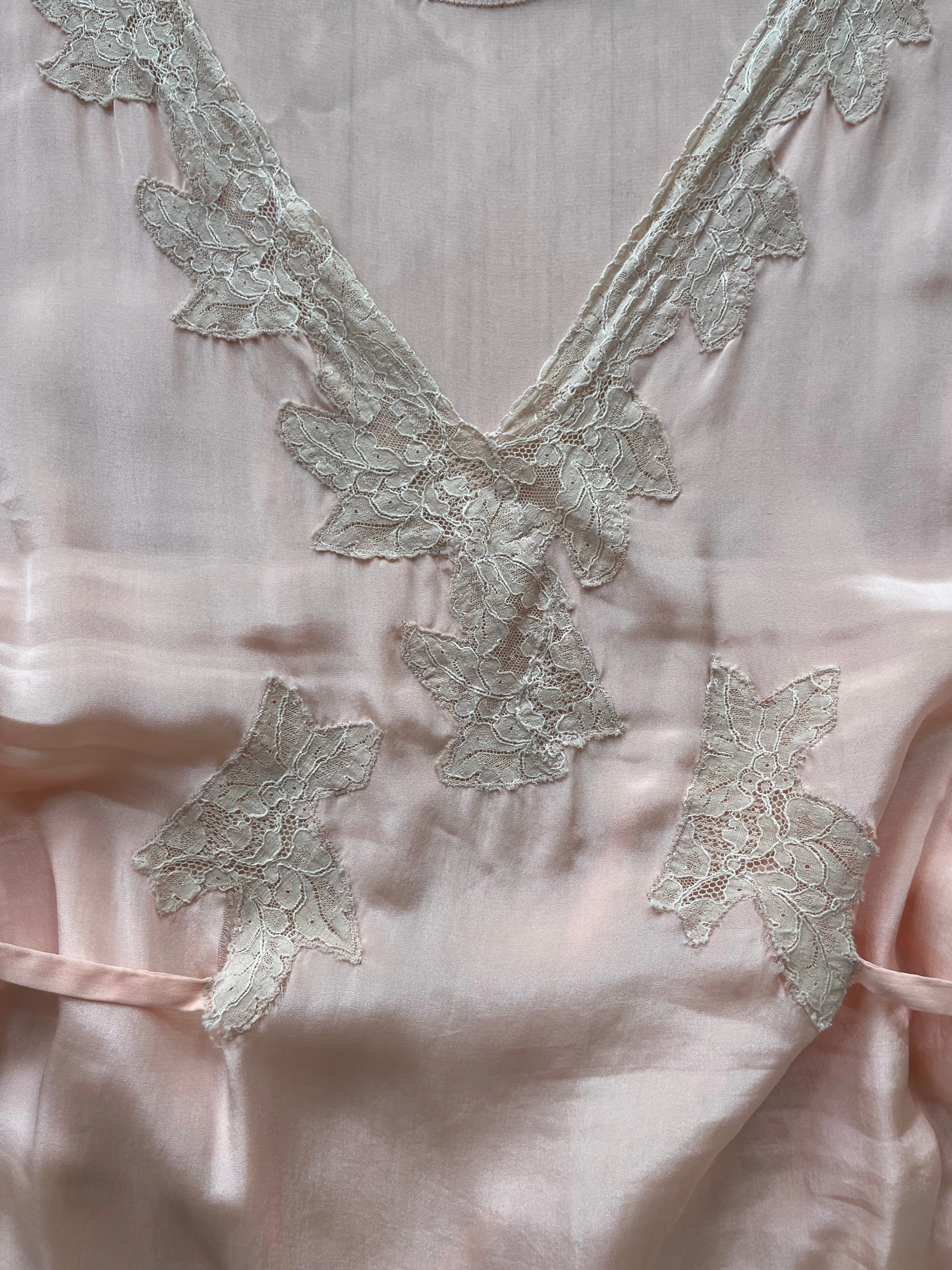 1930s Rayon Lace Jumpsuit Loungewear