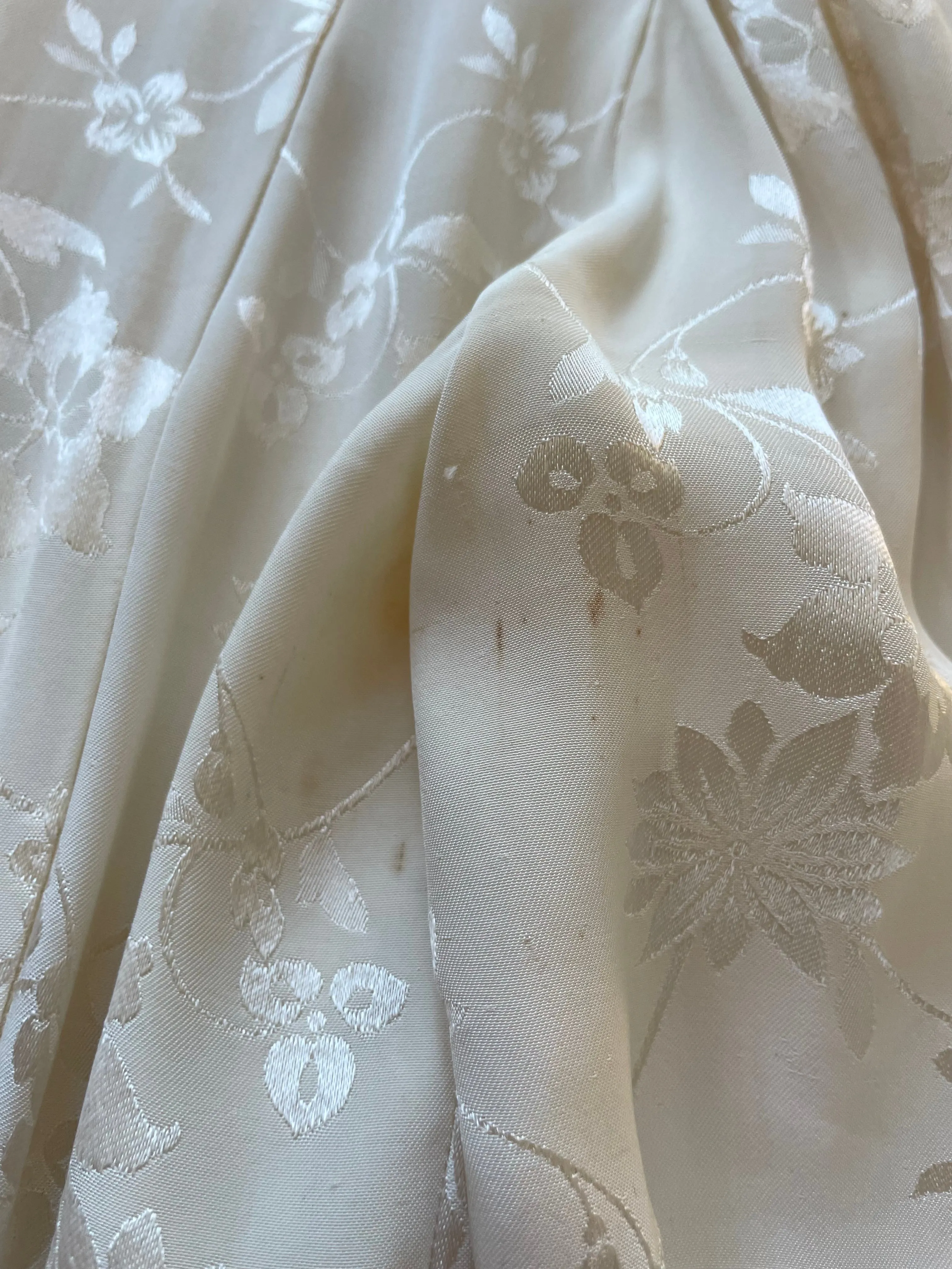 1940s Holiday Silk Brocade Hostess Pajamas