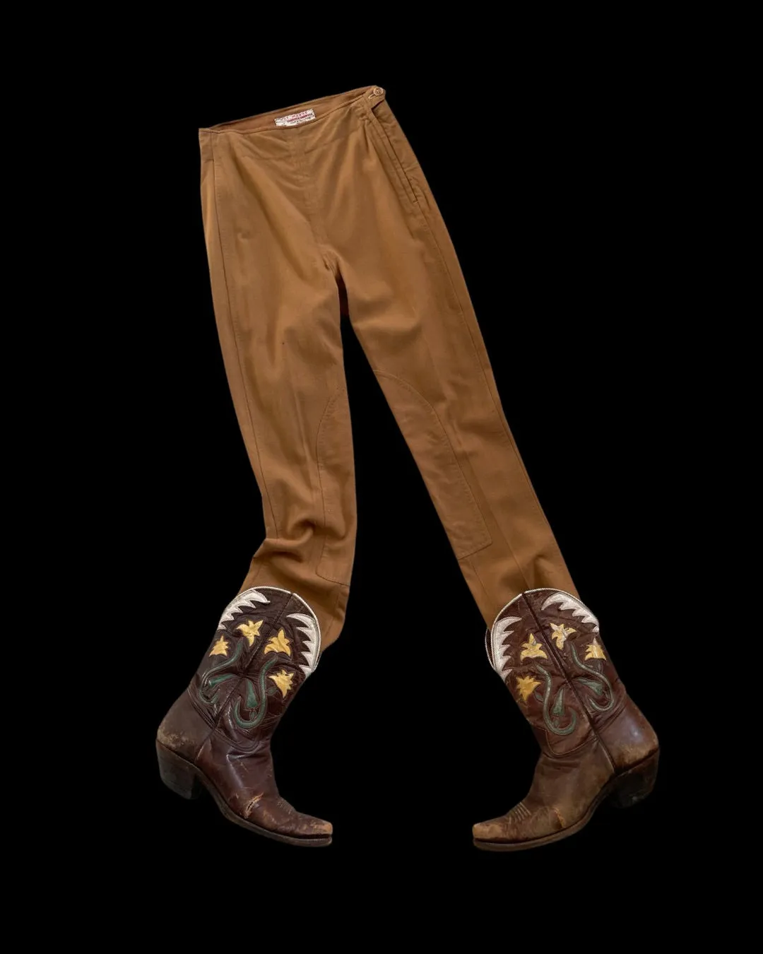 1950s Wool Side Button Riding Pants