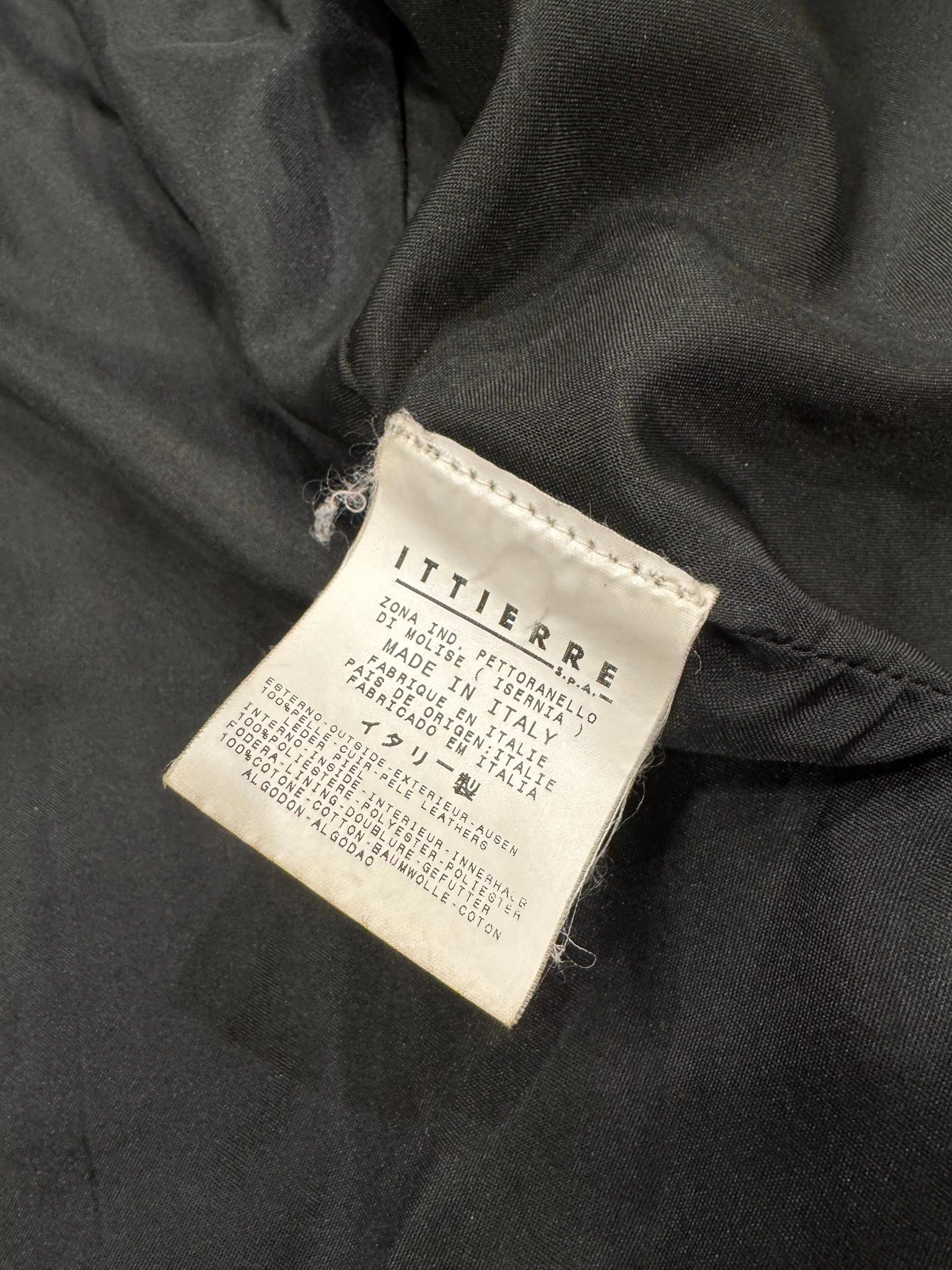 2000s Roberto Cavalli faded distressed leather jacket