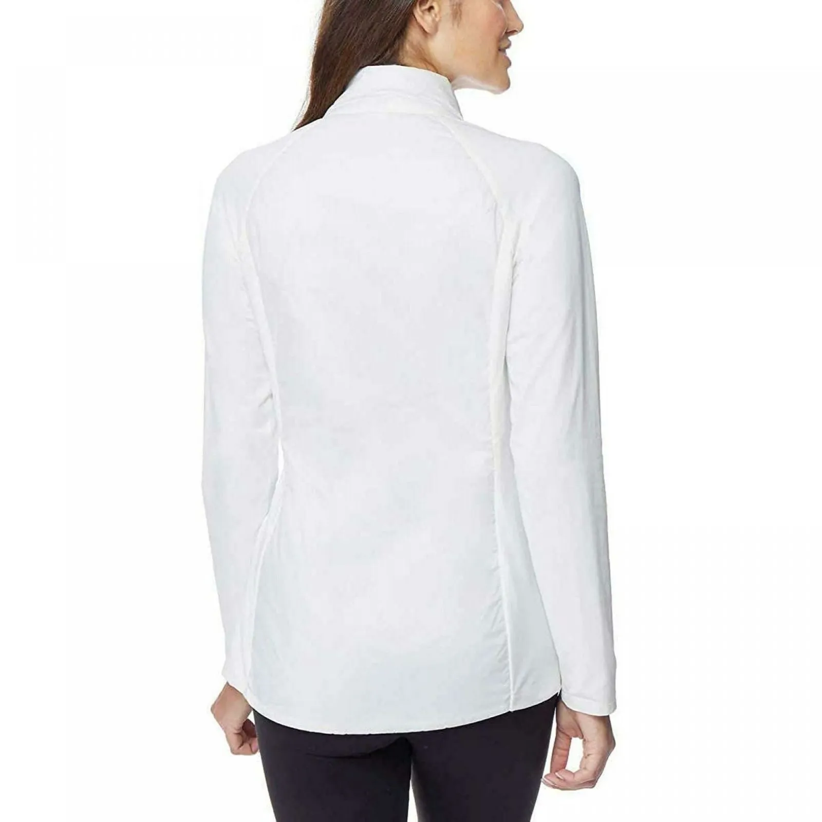 32 Degrees Cool Women's Mixed Media Lightweight Jacket White Large