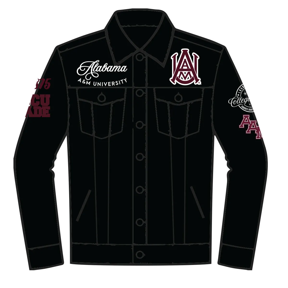 AAMU | 24 BLACK DENIM JACKET