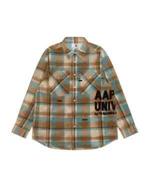 AAPEUNVS check long sleeve shirt