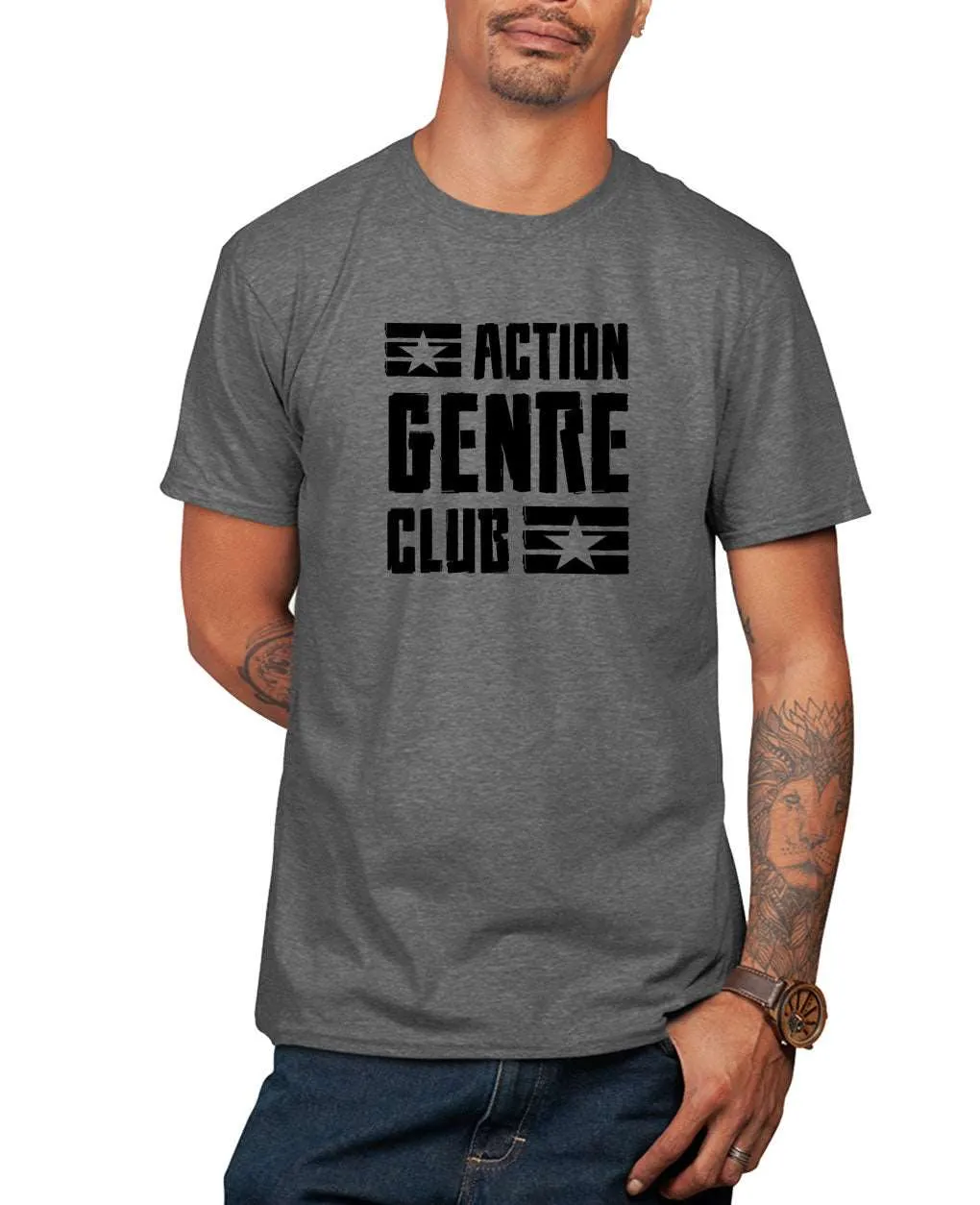 Action genre club faming t-shirt, funny gamer geek t-shirt