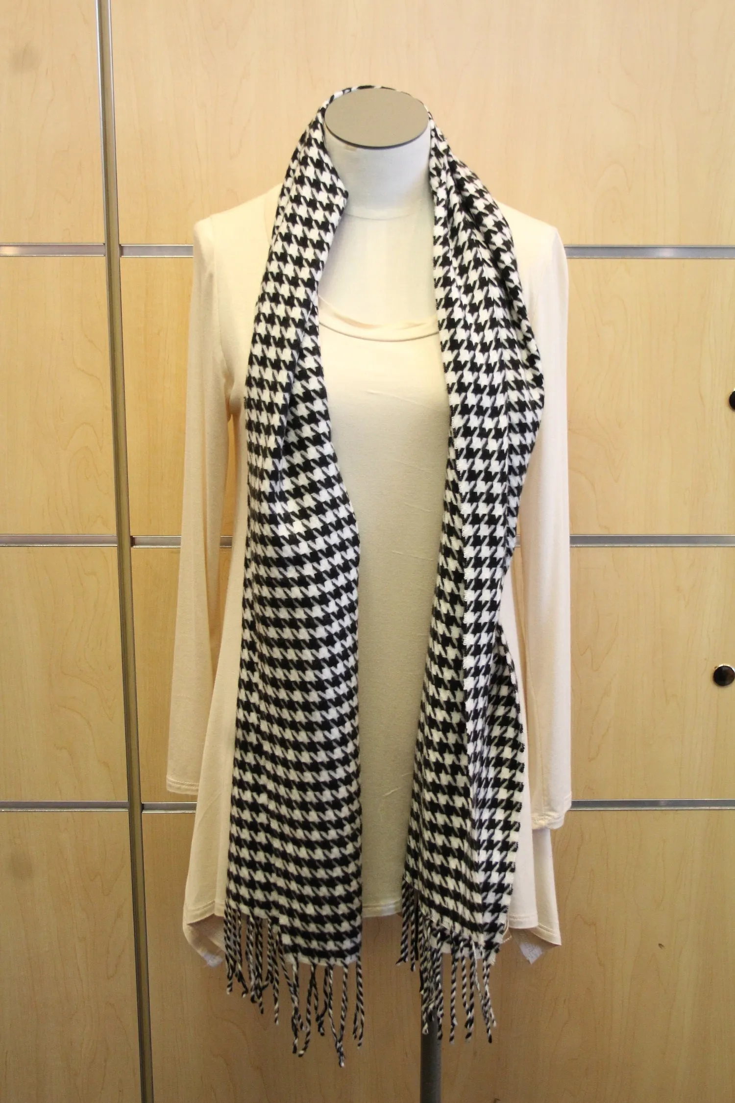 ADO | Cashmere Wrap Scarf Black & White