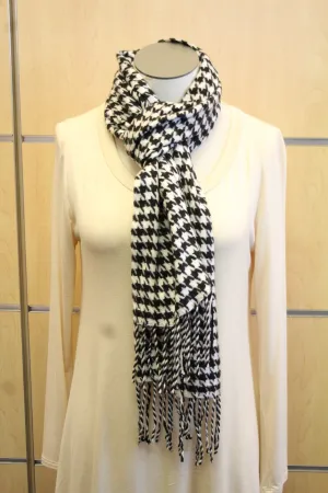 ADO | Cashmere Wrap Scarf Black & White