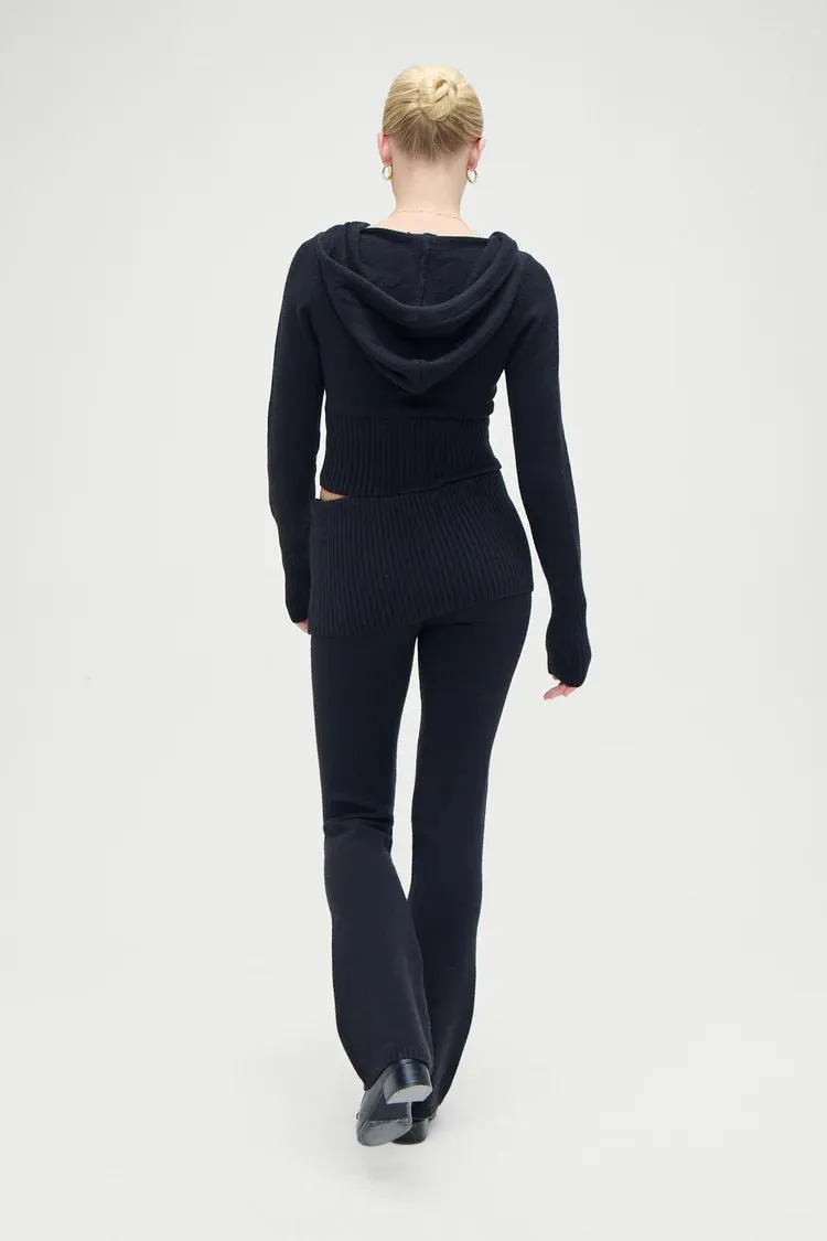 Aimee Cloud Knit Pant in Black