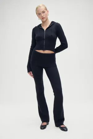 Aimee Cloud Knit Pant in Black