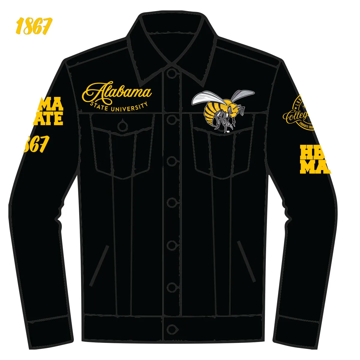 ALABAMA STATE  |  24 BLACK DENIM