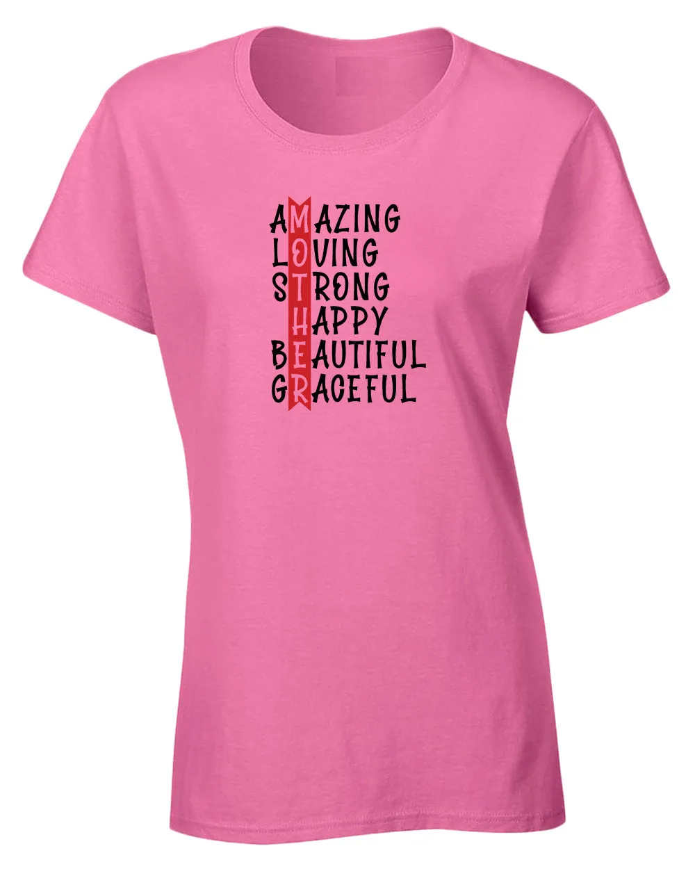 Amazing, loving strong beautiful mom t-shirt
