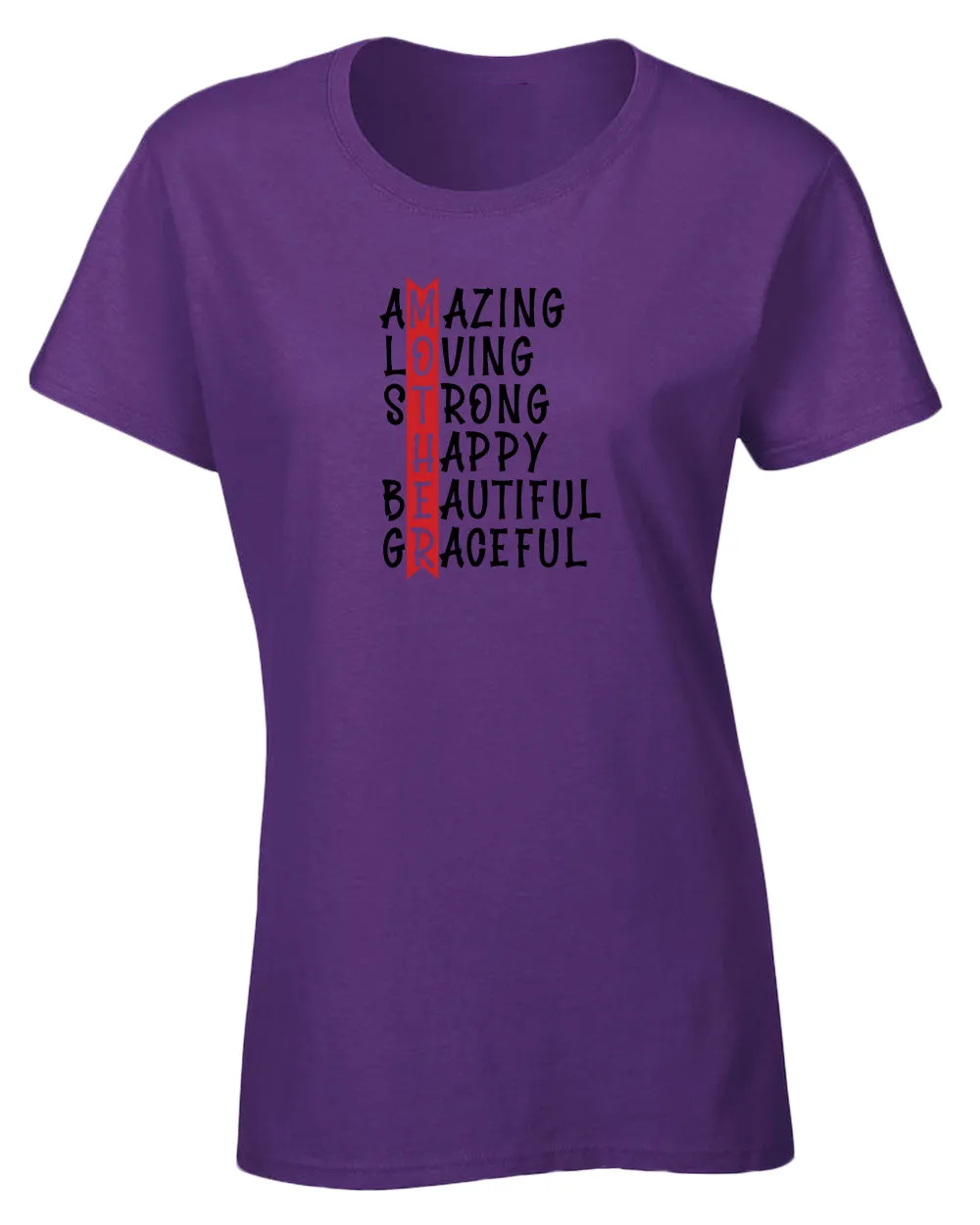 Amazing, loving strong beautiful mom t-shirt