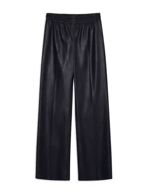 Anine Bing Soto Pant Night Sky Vegan Leather in Navy
