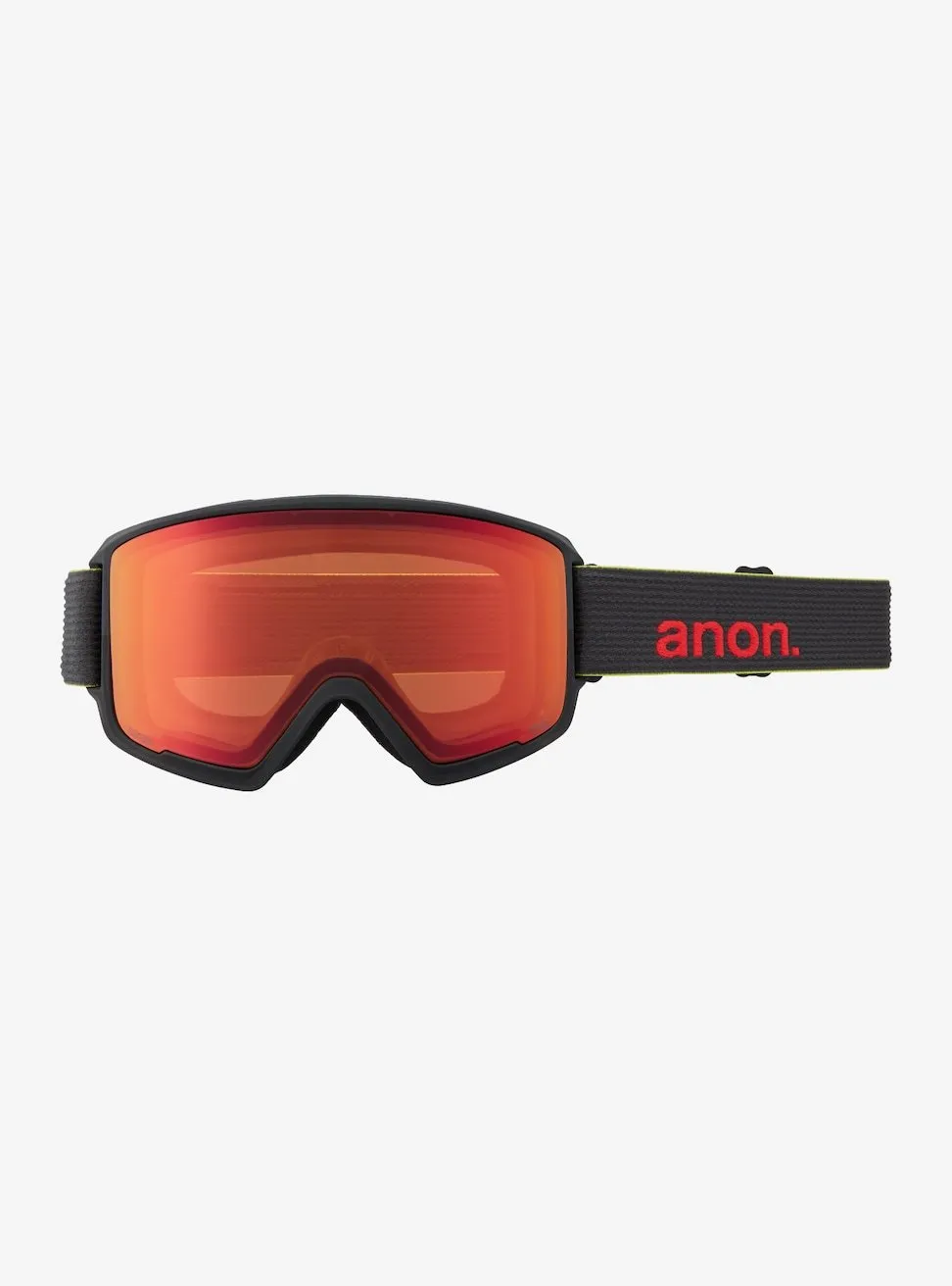 Anon M3 Goggles MFI Face mask & Spare Lens Mens Asian Fit 2022 Black Pop/ Perceive Sunny Red Lens