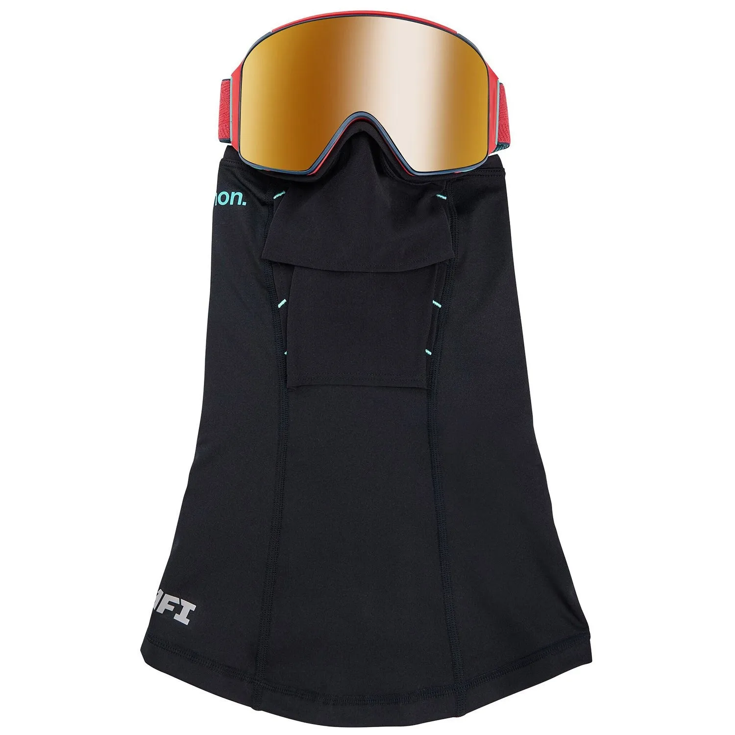 Anon M4 Cylindrical Goggles & MFI Face Mask & Spare Lens Coral / Perceive Sun Bronze Lens