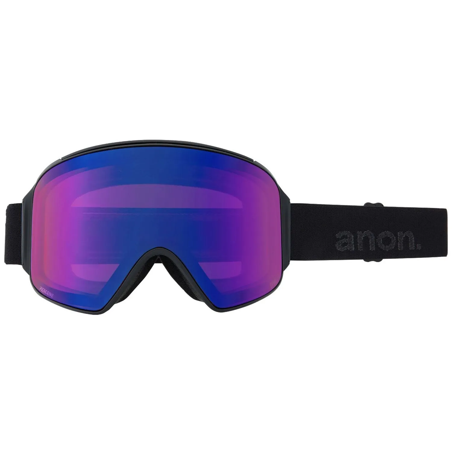 Anon M4 Cylindrical Goggles & MFI Face Mask & Spare Lens Low Bridge Fit Smoke / Perceive Sun Onyx Lens