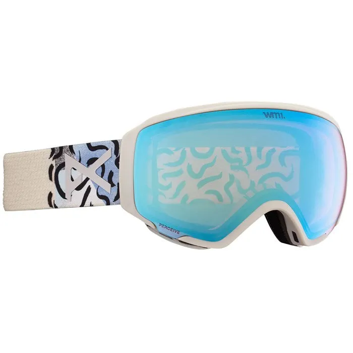 Anon WM1 Goggles MFI Face mask & Spare Lens Womens 2022 Powder / Perceive Variable Blue Lens