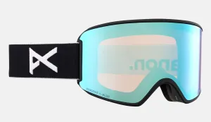 Anon WM3 Goggles & MFI Face Mask & Spare Lens Black / Perceive Variable Blue Lens