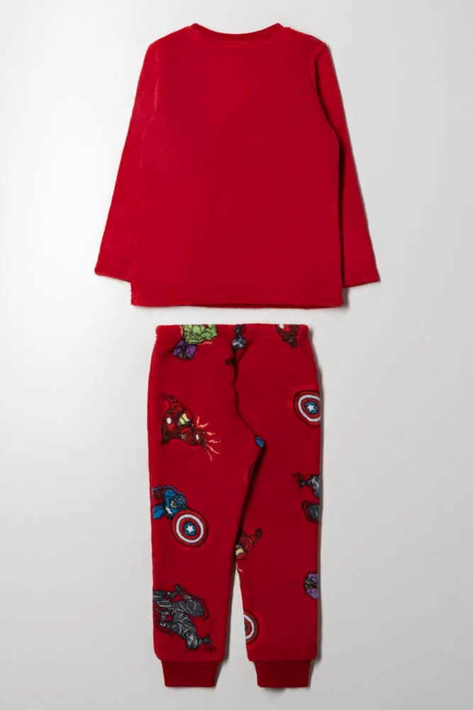 Avengers Long Sleeve Pyjamas Red