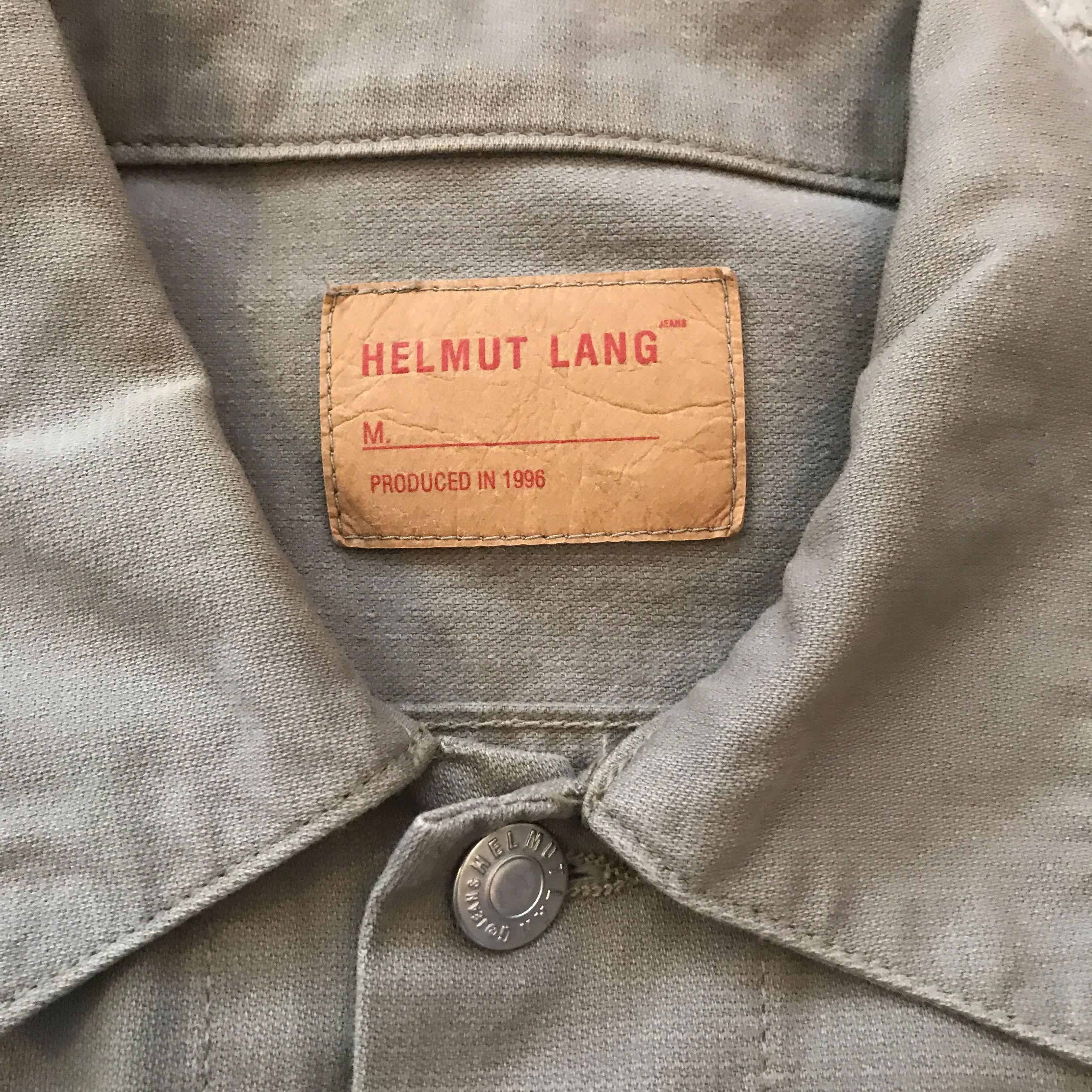 A/W 1996 Red Stripe Trucker Jacket by Helmut Lang