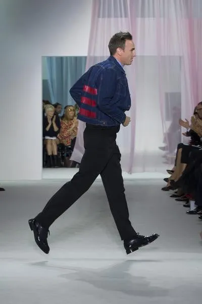 A/W 1996 Red Stripe Trucker Jacket by Helmut Lang
