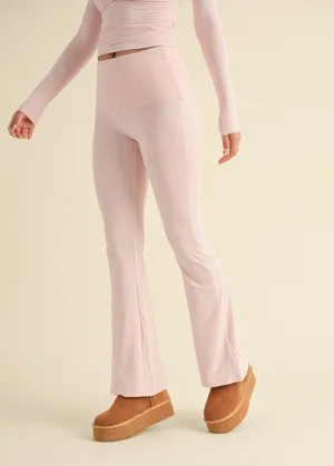 Baby Pink Ballerina Flare Pants