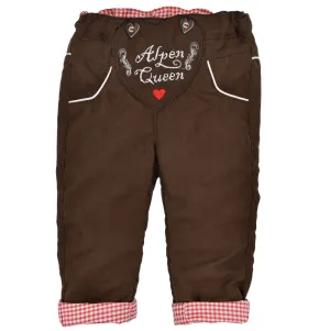 Baby Soft Faux Leather Pants " Alpen Queen" Brown (closeout)