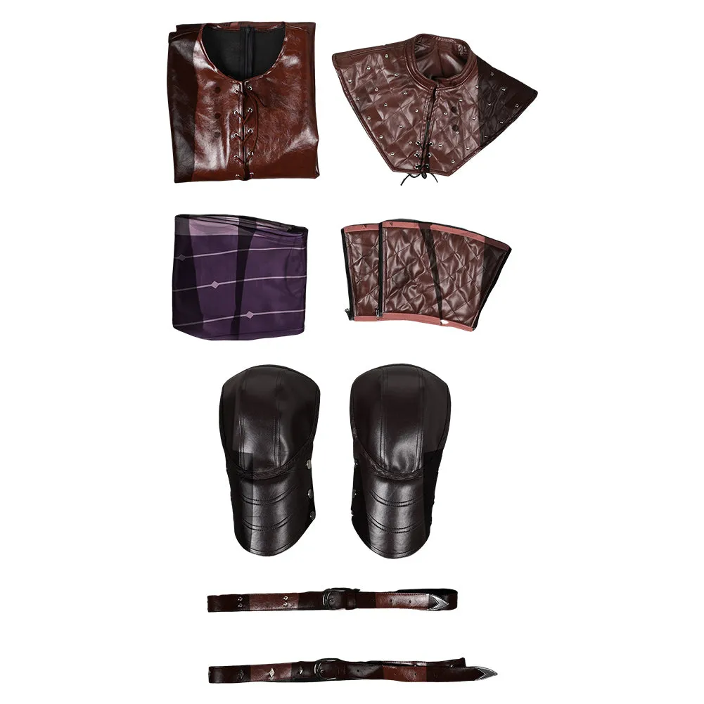 Baldur's Gate 3 Vampire Astarion Battle Suit Costume Outfits Halloween Carnival Suit