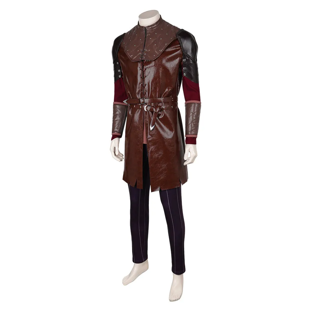 Baldur's Gate 3 Vampire Astarion Battle Suit Costume Outfits Halloween Carnival Suit