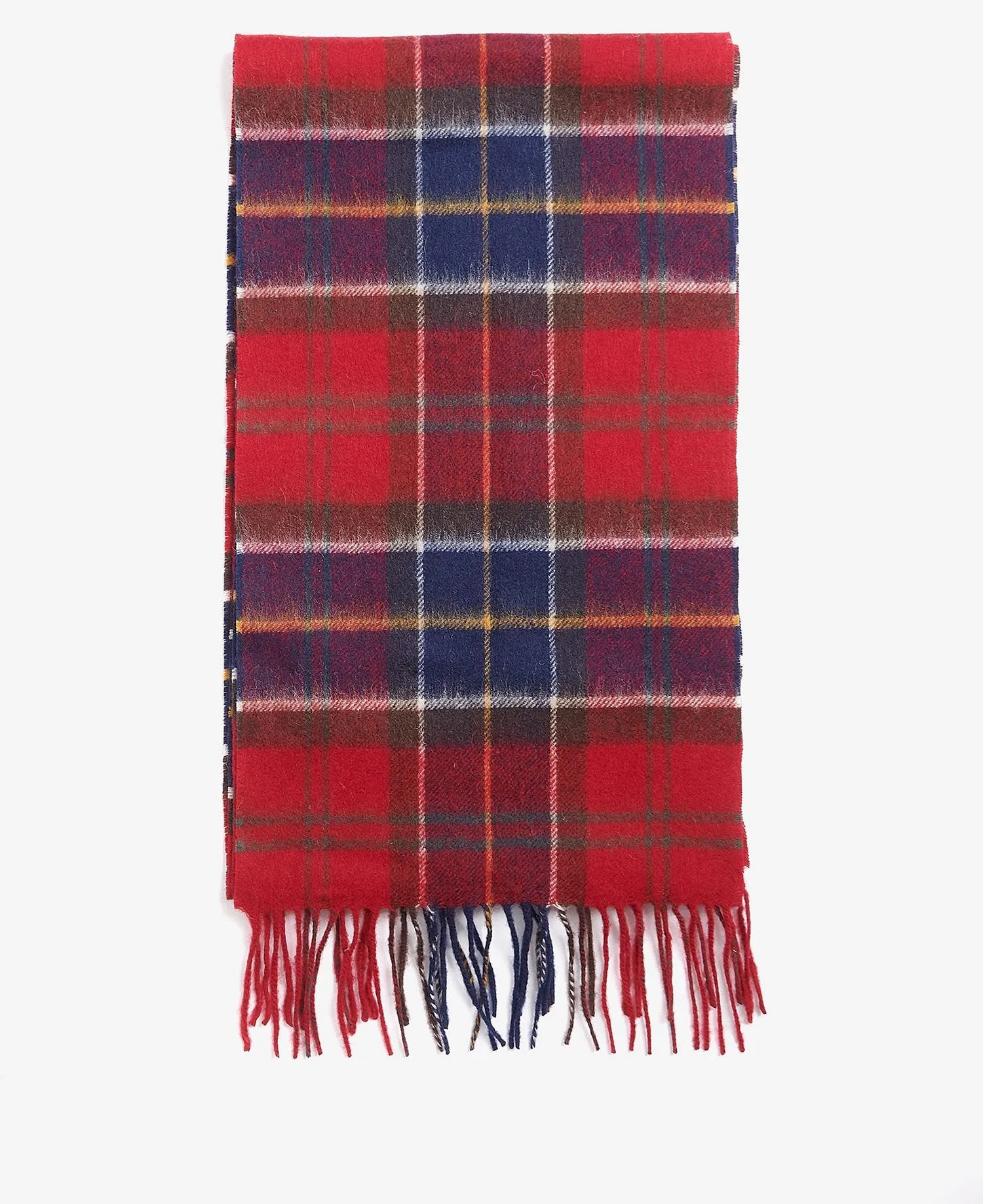 Barbour Merino Cashmere Red Tartan Scarf