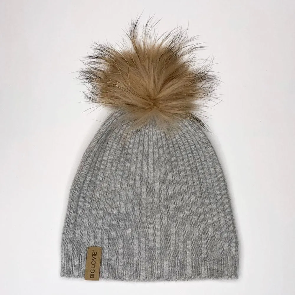 BEAUTIFUL SOUL CASHMERE HAT | SILVER