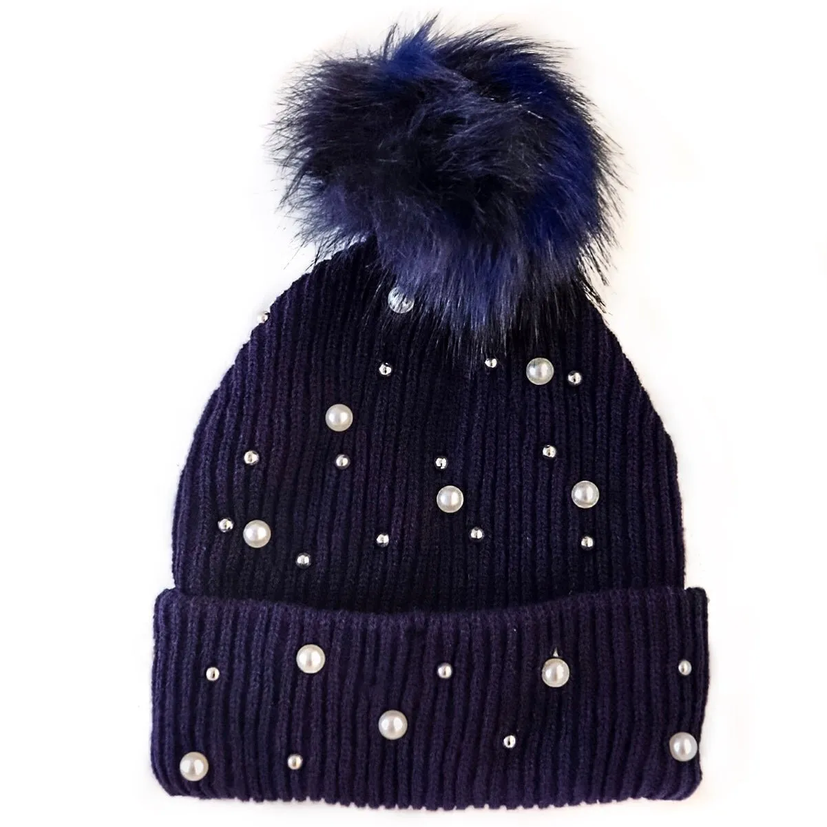 Bedazzled Beanie Navy