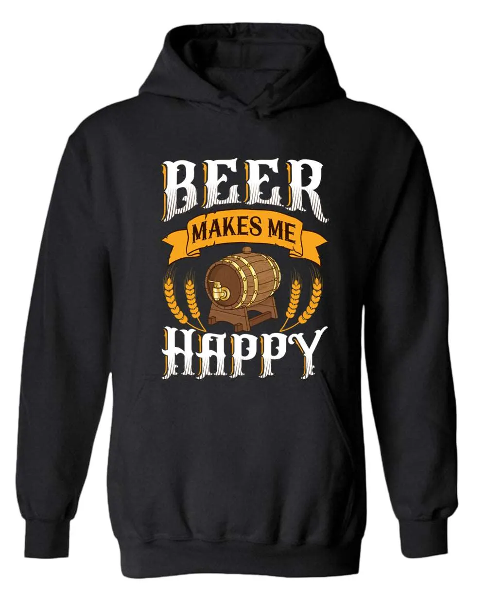 Beer makes me happy hoodie