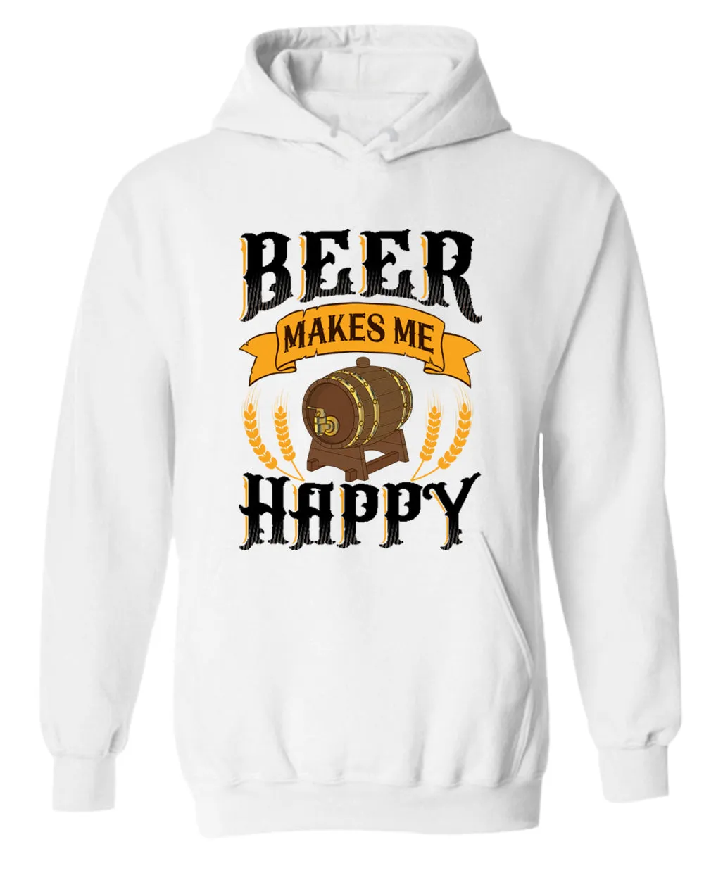 Beer makes me happy hoodie