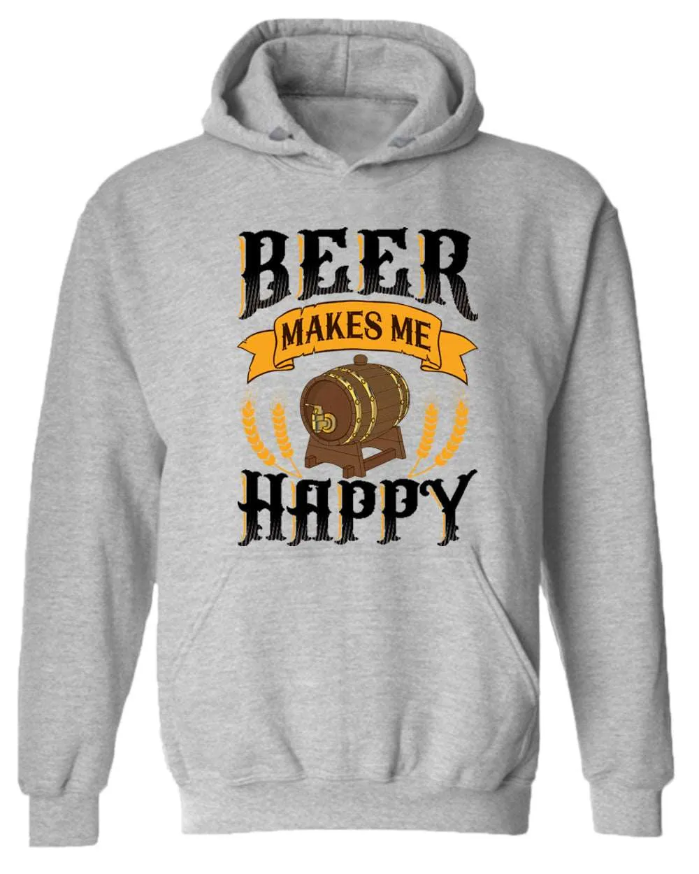 Beer makes me happy hoodie