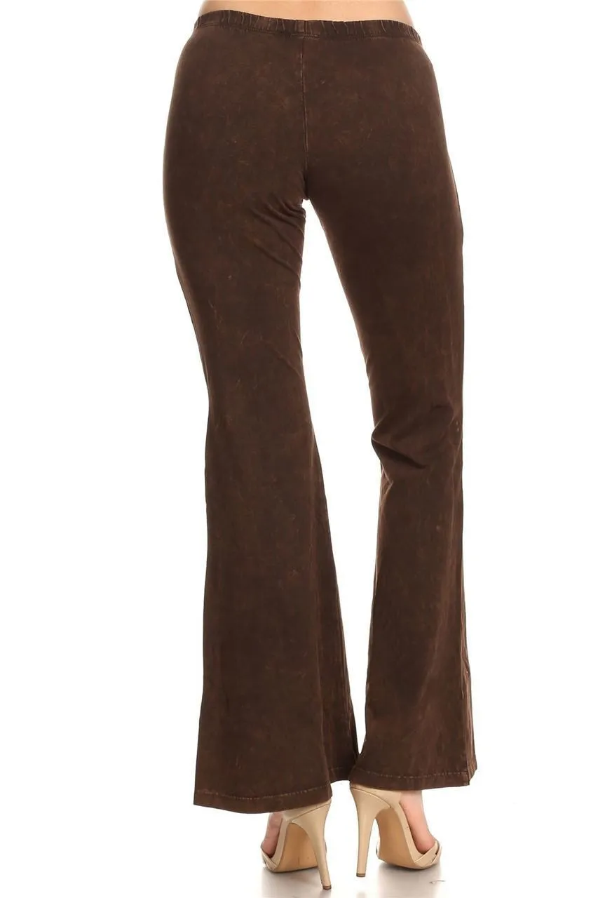 Bell Bottoms Yoga Pants Denim Colored Brown