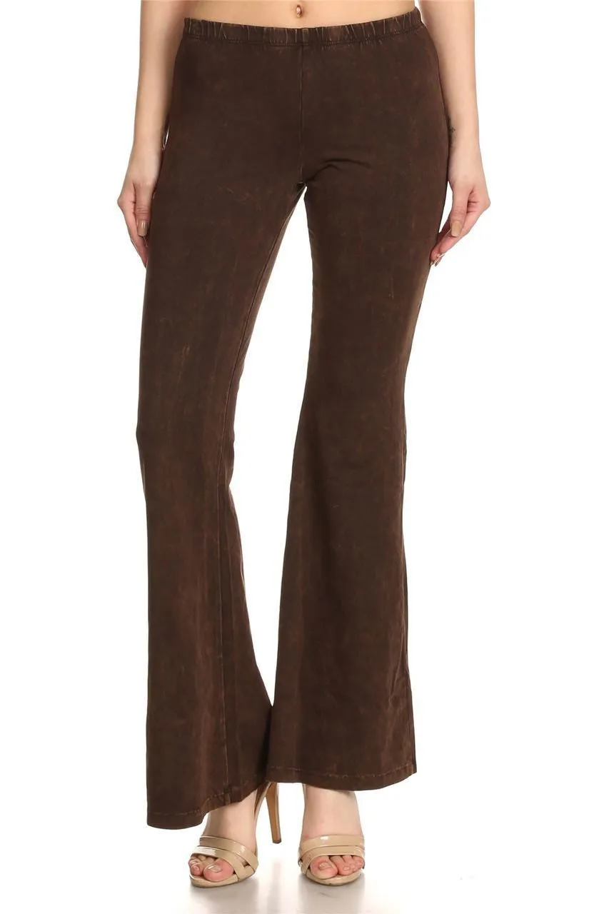 Bell Bottoms Yoga Pants Denim Colored Brown