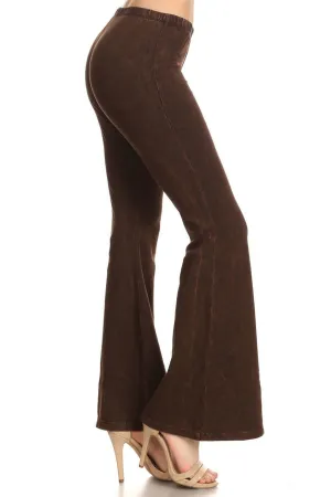 Bell Bottoms Yoga Pants Denim Colored Brown
