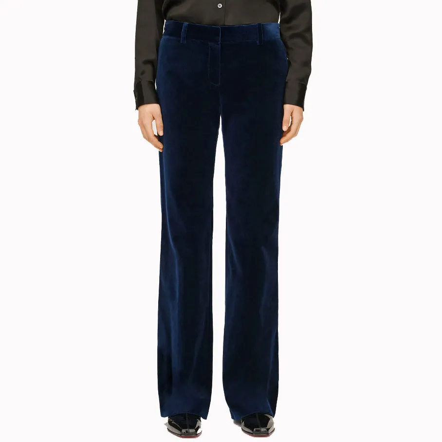 Bella Freud Velvet 1976 Trousers Dark Marine