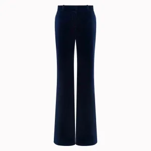 Bella Freud Velvet 1976 Trousers Dark Marine