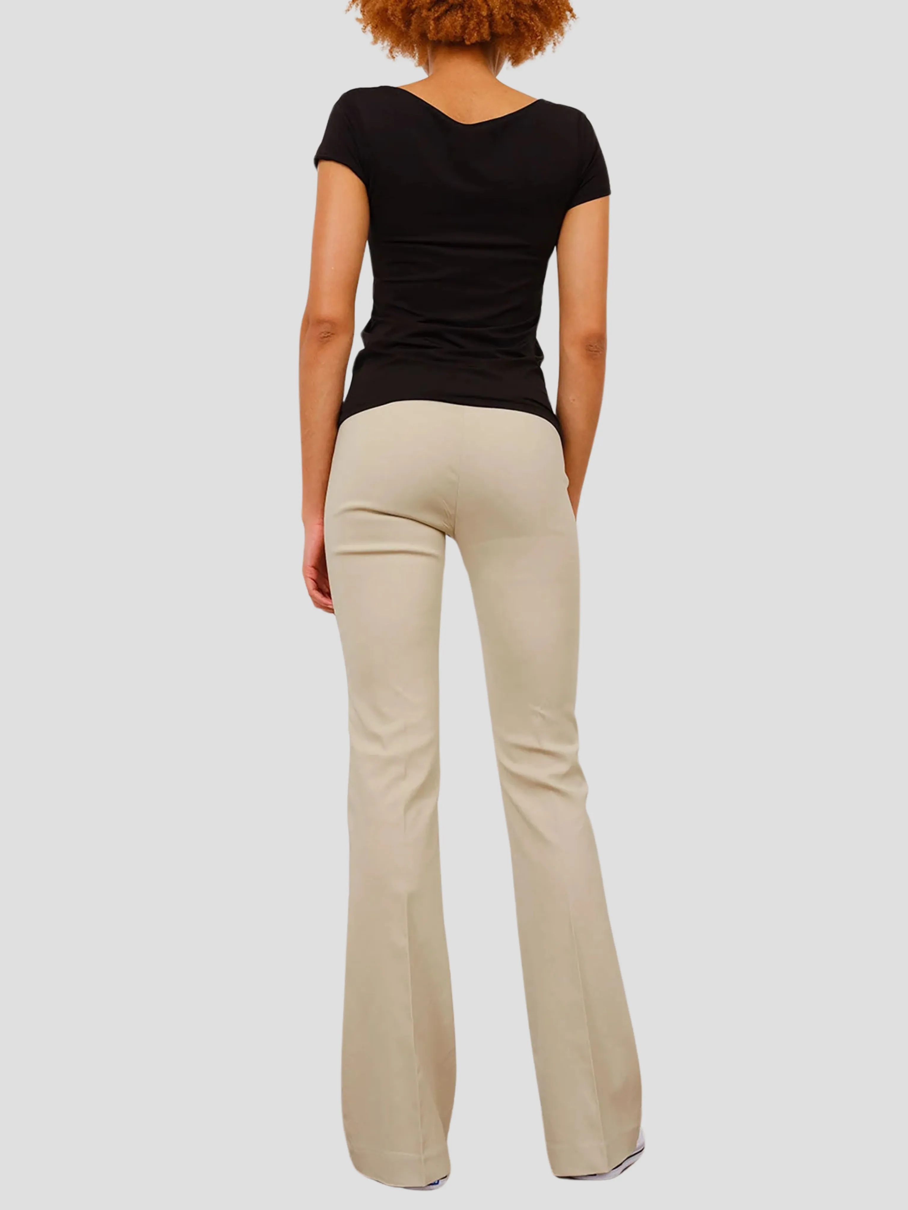 Bellini Flare Leg Pant in Beige