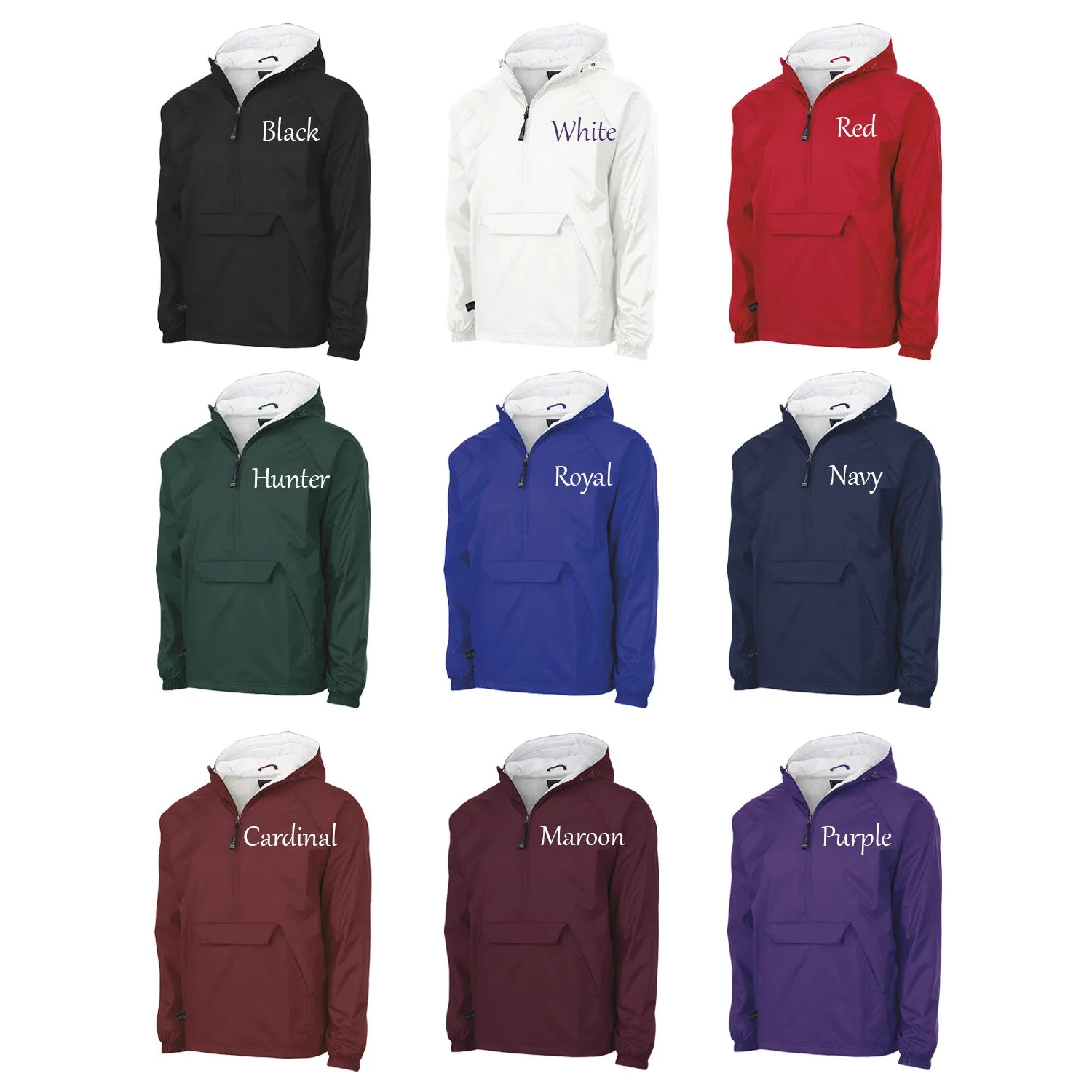 Beta Theta Pi Flannel Lined Windbreaker  - Letters