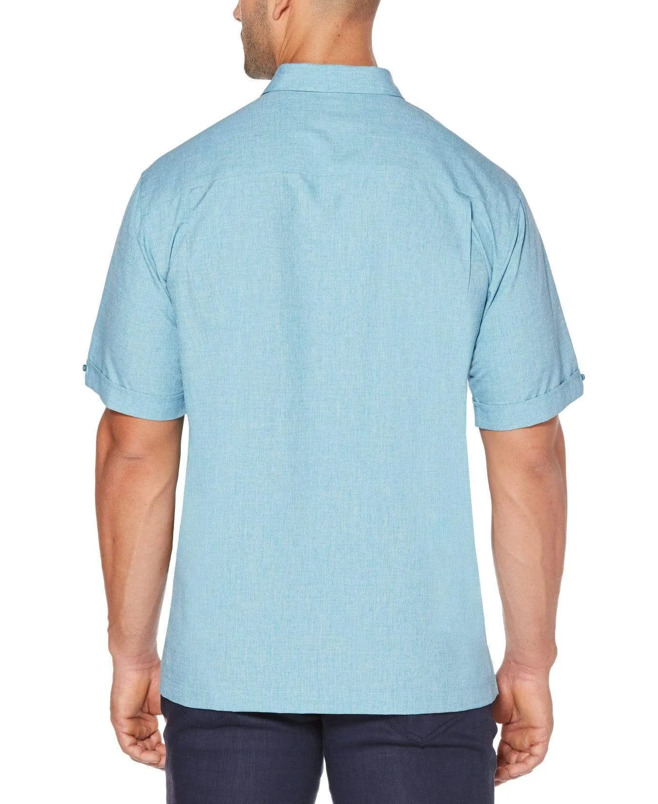 Big & Tall Geo Embroidered Panel Shirt