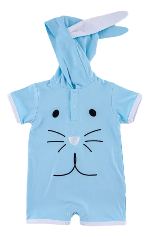 Birdie Bean Easter Sweet Bunny Elijah Hooded Shortie Romper