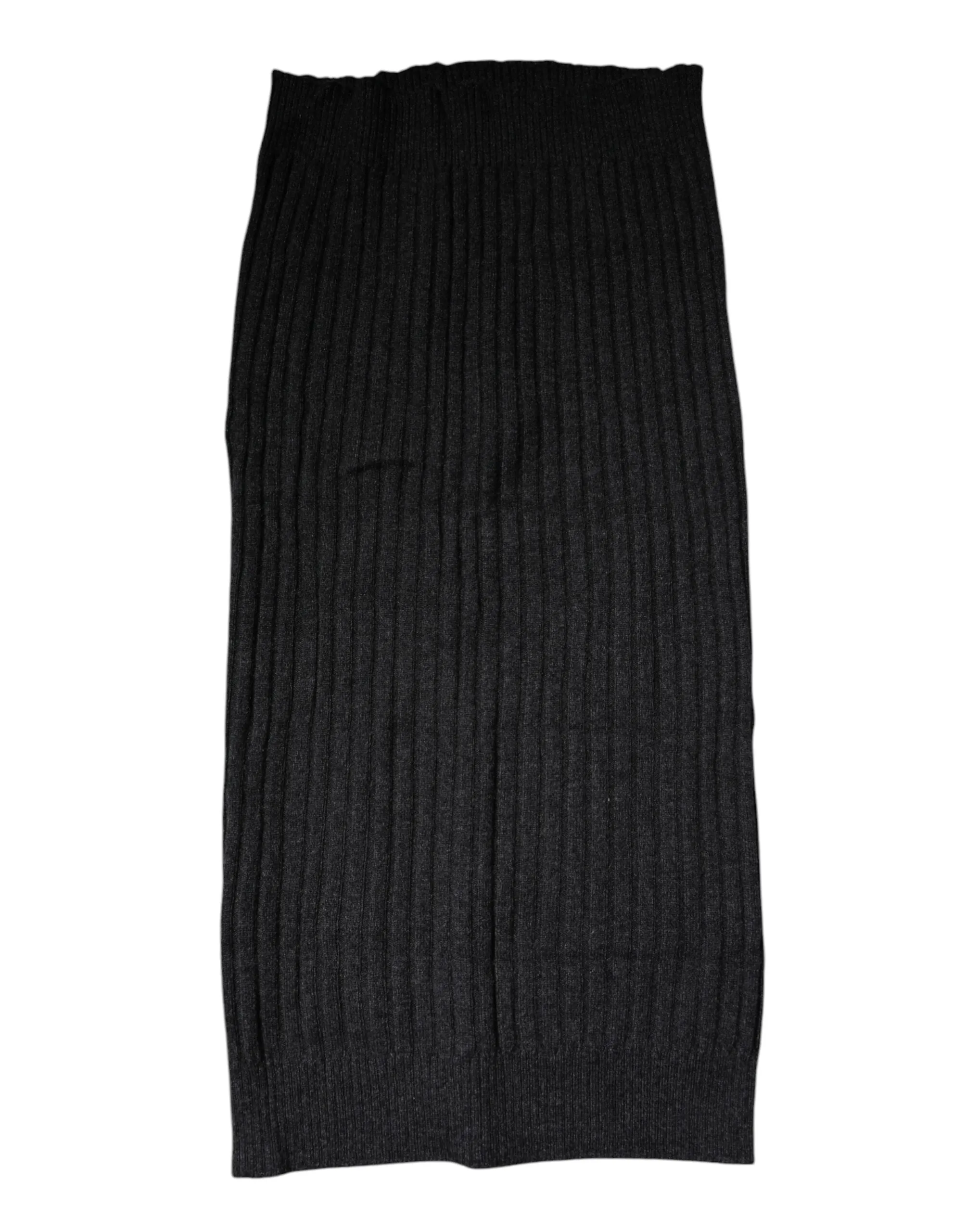 Black Cashmere Knitted Neck Warmer Foulard Scarf