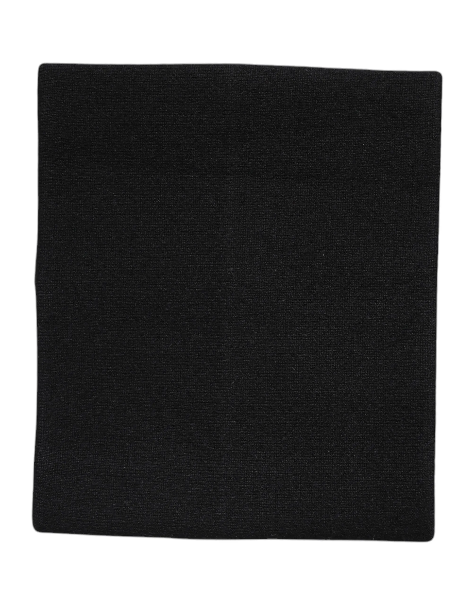 Black Cashmere Knitted Neck Warmer Foulard Scarf